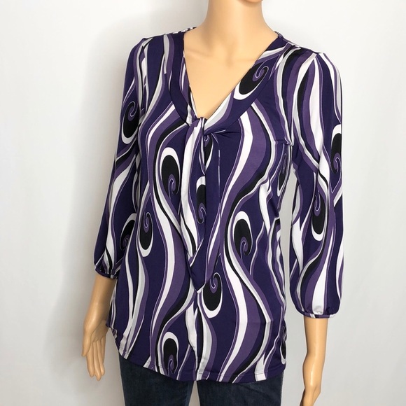Ann Taylor Tops - ⬇️CLEARANCE⬇️ANN TAYLOR TIE NECK 3/4 SLEEVE BLOUSE
